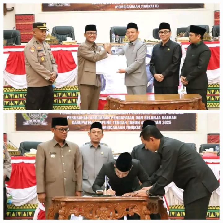 Perubahan APBD 2025 Lampung Tengah Disepakati, Bupati Ardito Tekankan Transparansi